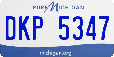 MI license plate DKP5347