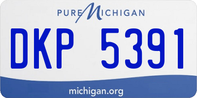 MI license plate DKP5391