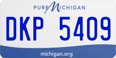 MI license plate DKP5409
