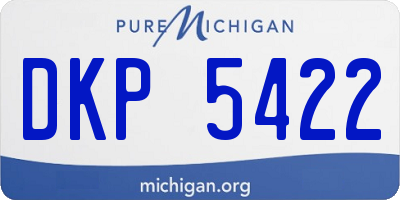 MI license plate DKP5422
