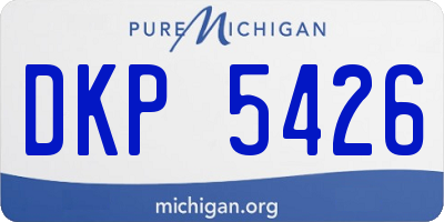 MI license plate DKP5426
