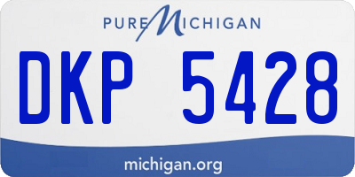 MI license plate DKP5428