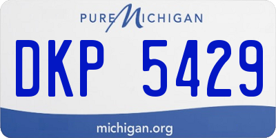 MI license plate DKP5429