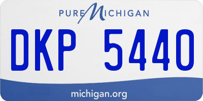 MI license plate DKP5440
