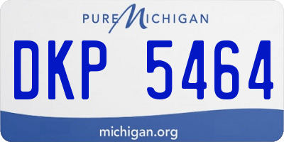MI license plate DKP5464