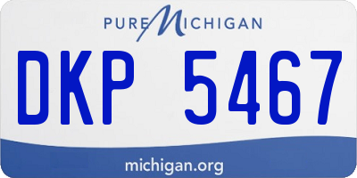 MI license plate DKP5467