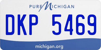MI license plate DKP5469