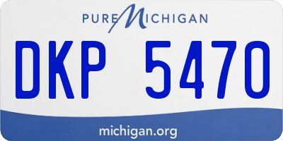 MI license plate DKP5470