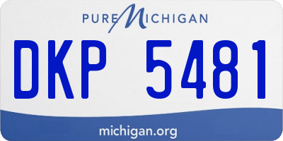 MI license plate DKP5481