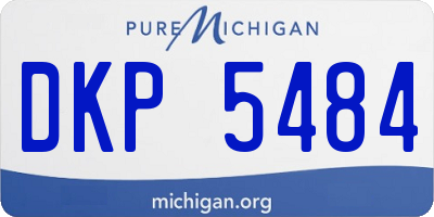 MI license plate DKP5484
