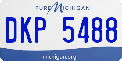 MI license plate DKP5488