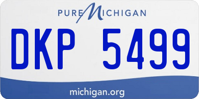 MI license plate DKP5499