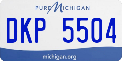MI license plate DKP5504