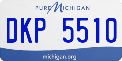 MI license plate DKP5510
