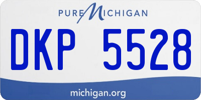 MI license plate DKP5528