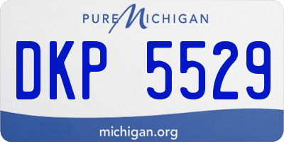 MI license plate DKP5529