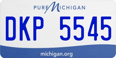 MI license plate DKP5545
