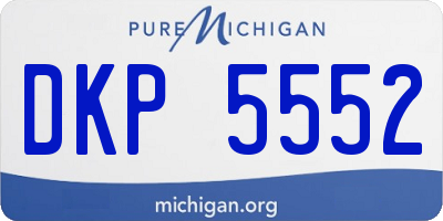 MI license plate DKP5552