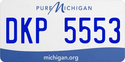 MI license plate DKP5553