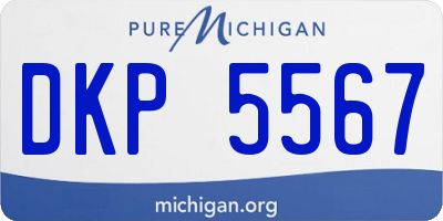 MI license plate DKP5567
