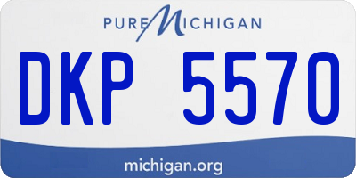 MI license plate DKP5570