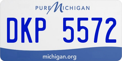 MI license plate DKP5572