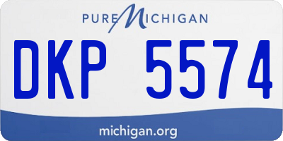 MI license plate DKP5574