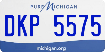 MI license plate DKP5575