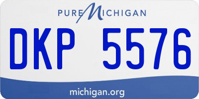 MI license plate DKP5576