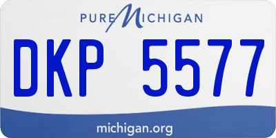 MI license plate DKP5577