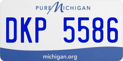 MI license plate DKP5586