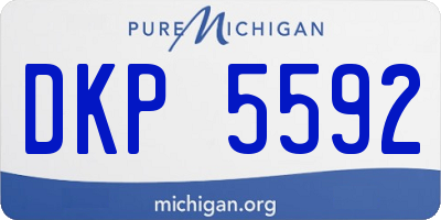 MI license plate DKP5592