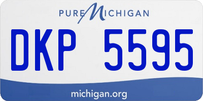 MI license plate DKP5595