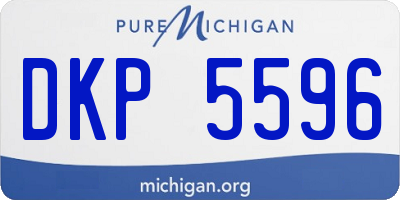 MI license plate DKP5596