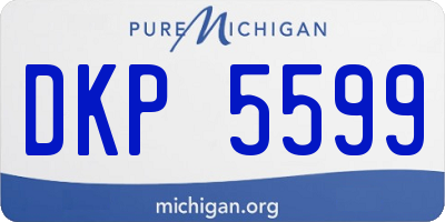 MI license plate DKP5599