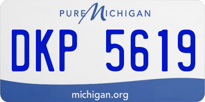 MI license plate DKP5619