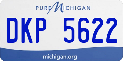 MI license plate DKP5622