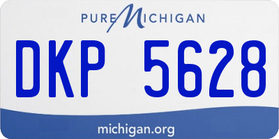 MI license plate DKP5628