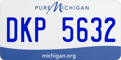 MI license plate DKP5632