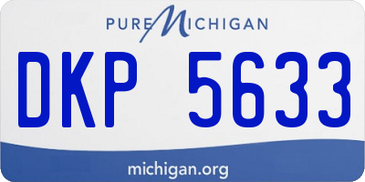 MI license plate DKP5633