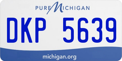 MI license plate DKP5639