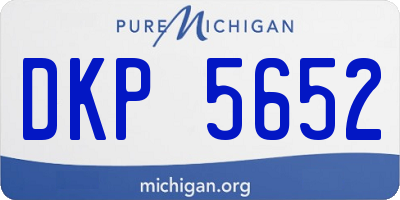 MI license plate DKP5652