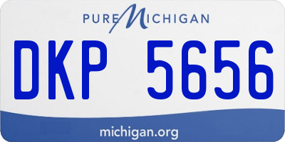 MI license plate DKP5656
