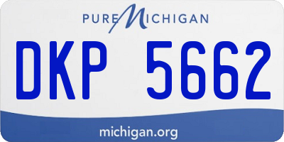 MI license plate DKP5662