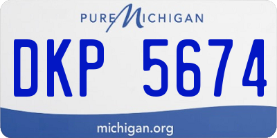 MI license plate DKP5674