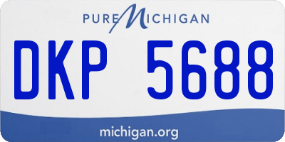 MI license plate DKP5688