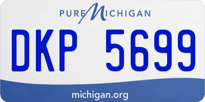 MI license plate DKP5699