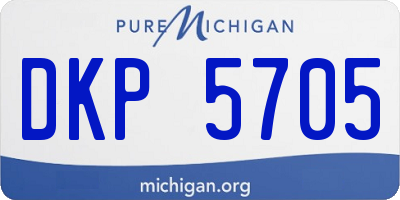 MI license plate DKP5705