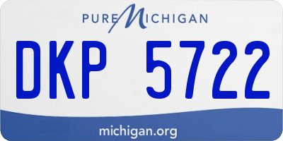 MI license plate DKP5722
