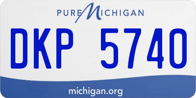 MI license plate DKP5740